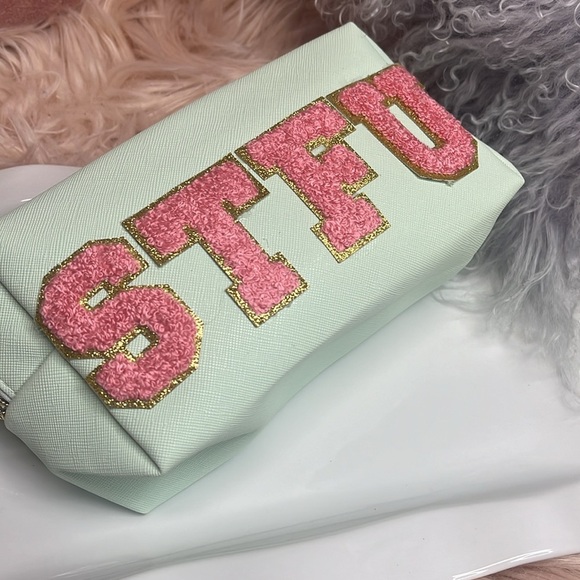 STFU Varsity Letter Makeup Bag - Picture 2 of 10